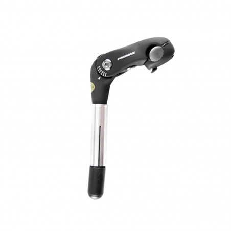 POTENCE REGLABLE PLONGEUR D22.2/25.4 L80 ALU NOIR OUVRABLE 0 A 50° (CINTRE 25.4)