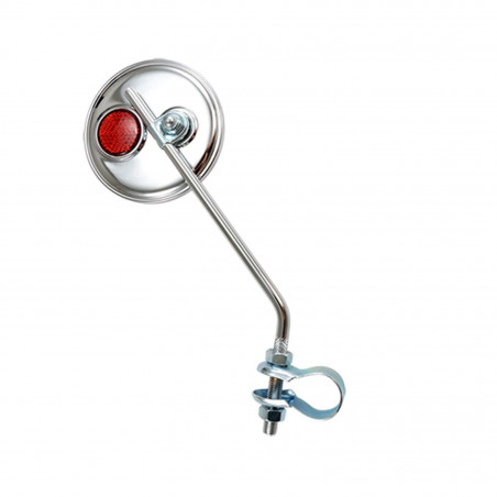 RETRO VELO CHROME A COLLIER GAUCHE/DROITE OPTIMIZ AVEC CATADIOPTRE
