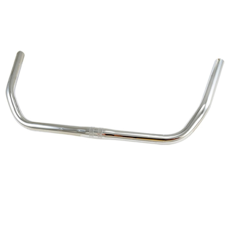 CINTRE VELO CITY ACIER D25.4 CHROME ERGOTEC L550MM HAUT.40MM 74° 636GR