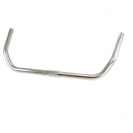 CINTRE VELO CITY ACIER D25.4 CHROME ERGOTEC L550MM HAUT.40MM 74° 636GR