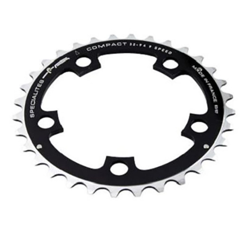 PLATEAU VTT TRIPLE DIAM  94 INTERM 32DTS NOIR 5 BRANCHES COMPACT TA 9V