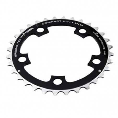 PLATEAU VTT TRIPLE DIAM  94 INTERM 32DTS NOIR 5 BRANCHES COMPACT TA 9V