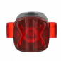 ECLAIRAGE VELO RECHARG.USB AV AR KHEAX LED NASH 50/20 LUMENS NOIR (FIX.CINTRE/TIGE DE SELL
