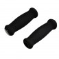 POIGNEE VELO MOUSSE NOIR AVEC BOUCHON 115MM (PR)