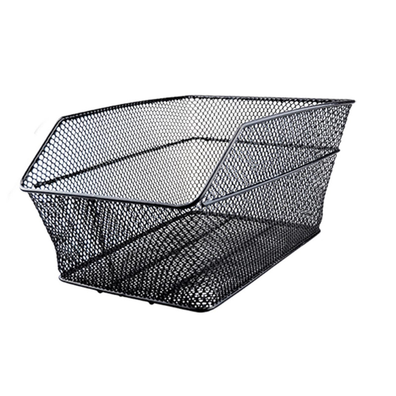 PANIER AR ACIER MAILLE NOIR  (FIXATION SUR PORTE BAGAGE VIS RAIL) 400X290X190MM