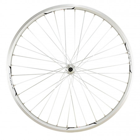 Roue vtt 26" av blocage jante argent mach1 combo moy.Shimano tx500 v-brake