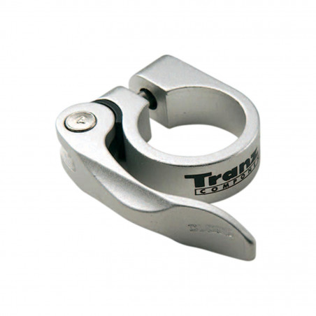 COLLIER TIGE DE SELLE VTT/VTC D31.8 MM ARGENT ALU   SERRAGE RAPIDE