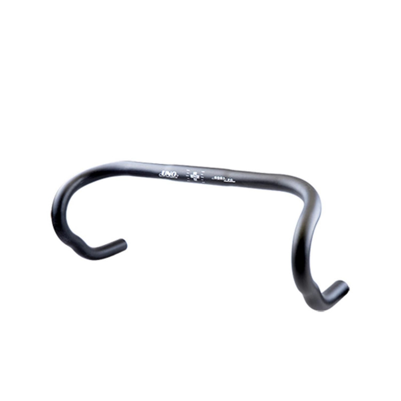 CINTRE ROUTE ALU D.26  42 AXE/AXE (44 EXTERIEUR) NOIR ANATOMIQUE (PROF.110MM/HT.155MM)