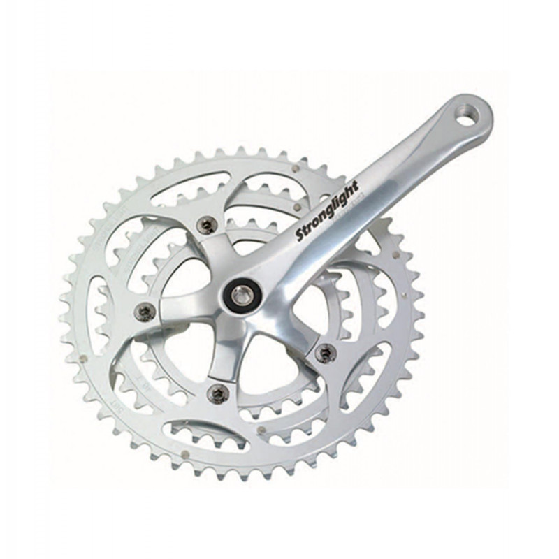 PEDALIER ROUTE TRIPLE 46-36-26D L170 STRONG IMPACT ARGENT 9/10V