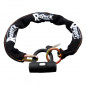 ANTIVOL U RANGERS  55X55   CHAINE LASSO 90CM  - ENVELOPPE NEOPRENE