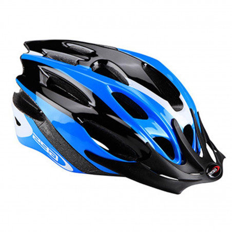 CASQUE VELO ADULTE GES VTT ROCKET BLEU ROYAL-NOIR TAILLE 54-58 AVEC VISIERE ET SYSTEM QUICK LOCK (VENDU EN BOITE)