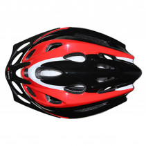 CASQUE VELO ADULTE GES VTT ROCKET ROUGE-NOIR-BLANC TAILLE 58-62 AVEC VISIERE ET SYSTEM QUICK LOCK (VENDU EN BOITE)