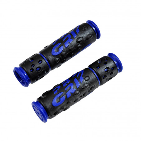 POIGNEE VELO PROGRIP 953 NOIR/BLEU 122MM PRE DECOUPE (PR)