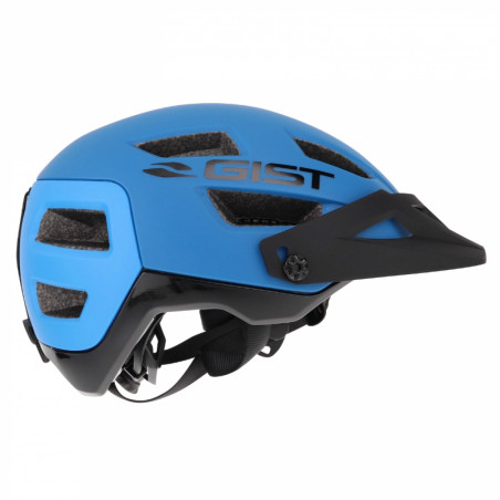 CASQUE VELO ADULTE GIST VTT KOP BLEU IN-MOLD TAILLE 53-59 AVEC VISIERE REGLABLE EN 3 POSITIONS ET FIT-SYSTEM (VENDU EN BOITE)