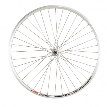 Roue route 700 av blocage jante argent mach1 cfx20 moy.miche magnum 32t
