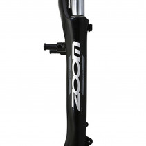 FOURCHE VTC 28 " 700X35 ZOOM 730 ALU RESSORT NOIR DEB. 50mm PIVOT (240-75) FILETE 1"1-8-25.4 INTERIEUR COMPATIBLE V-BRAKE-DISC