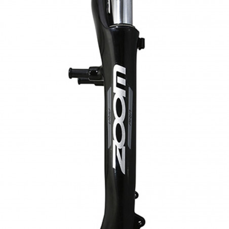 FOURCHE VTC 28 " 700X35 ZOOM 730 ALU RESSORT NOIR DEB. 50mm PIVOT (240-75) FILETE 1"1-8-25.4 INTERIEUR COMPATIBLE V-BRAKE-DISC