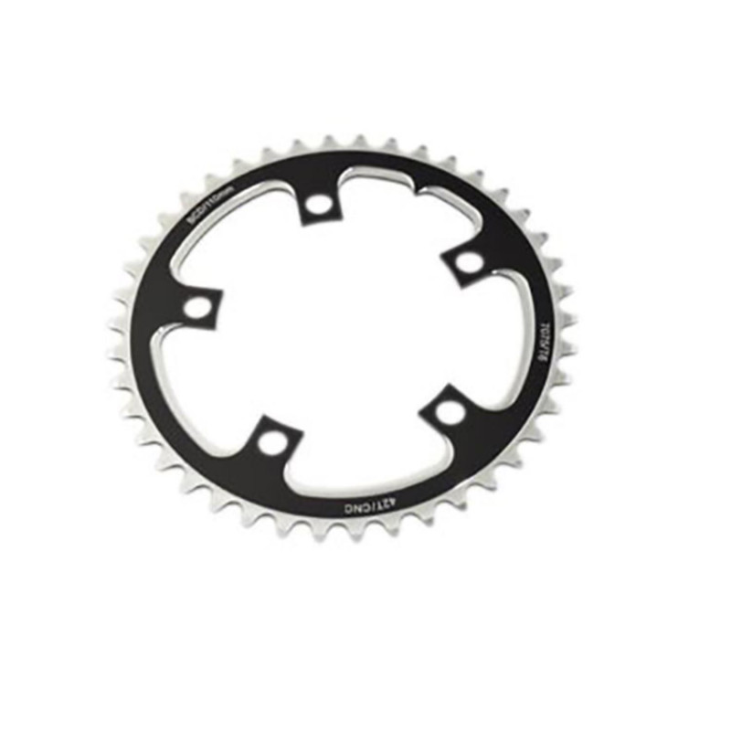 PLATEAU ROUTE DIAM 110 INTER 42DTS NOIR ALU CNC 8/9/10V. 5 BRANCHES