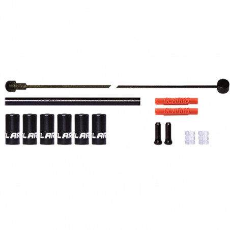 TRANSMISSION FREIN ROUTE/VTT CLARKS TEFLON NOIR (2 CABLES TEFLON/GAINES/BUTEES/EMBOUTS)