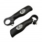 EMBOUT DE CINTRE VTT OPTIMIZ ALU FORGE NOIR MAT ERGO.L125MM 171GR AV BOUCHONS CINTRE (PR)