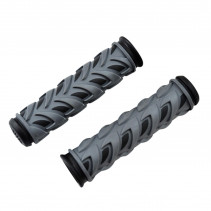 POIGNEE VELO OPTIMIZ GEL CAOUTCHOUC NOIR/GRIS 125MM (PR)