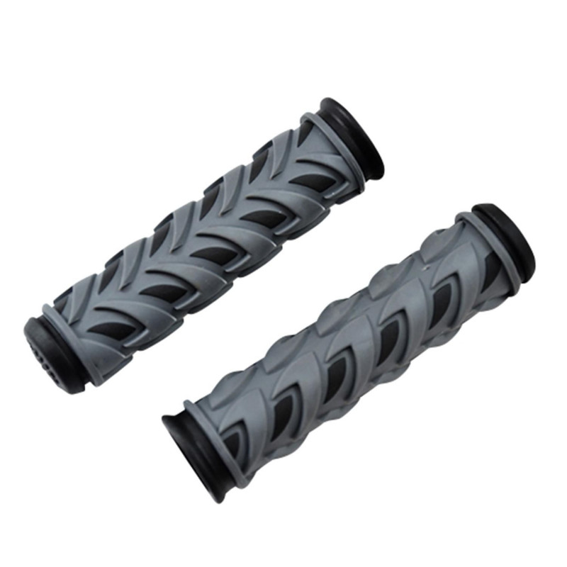 POIGNEE VELO OPTIMIZ GEL CAOUTCHOUC NOIR/GRIS 125MM (PR)