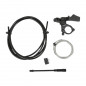 TIGE DE SELLE VTT REGLABLE SATORI ALU NOIR DIAM. 34.9  L450mm (REGLAGE PAR CABLE INTERNE DEBATTEMENT 150mm) MANETTE COMMANDE