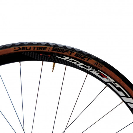 Pneu route 700x28 ts Deli swift wizt noir/marron tan s-601 (28-622)