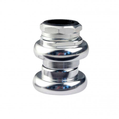 JEU DIRECTION VELO FILETE 1'' (22,2 INTERIEUR/25,4 EXTERIEUR) BILLE OPTIMIZ ALU ARGENT