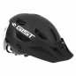 CASQUE VELO ADULTE GIST VTT KOP NOIR ARRIERE BLANC IN-MOLD TAILLE 53-59 AVEC VISIERE REGLABLE EN 3 POSITIONS ET FIT-SYSTEM