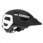 CASQUE VELO ADULTE GIST VTT KOP NOIR ARRIERE BLANC IN-MOLD TAILLE 53-59 AVEC VISIERE REGLABLE EN 3 POSITIONS ET FIT-SYSTEM
