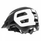 CASQUE VELO ADULTE GIST VTT KOP NOIR ARRIERE BLANC IN-MOLD TAILLE 53-59 AVEC VISIERE REGLABLE EN 3 POSITIONS ET FIT-SYSTEM