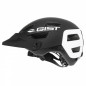 CASQUE VELO ADULTE GIST VTT KOP NOIR ARRIERE BLANC IN-MOLD TAILLE 53-59 AVEC VISIERE REGLABLE EN 3 POSITIONS ET FIT-SYSTEM
