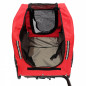 Remorque velo utilitaire maxi 40kg colori rouge avec roues 12" fixation axe de roue arriere - pour transport chien-bagage - 2