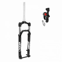 FOURCHE VTT 27.5 " ZOOM 868S A RESSORT NOIR REGLABLE-BLOCABLE AVEC MANETTE AU CINTRE DEB. 100MM POUR AXE TRAVERSANT BOOST