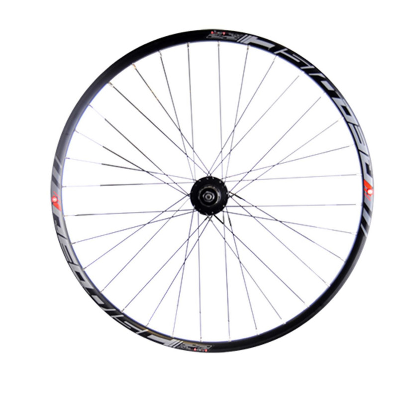 Roue vtt 27.5" ar blocage k7 jante noir mach1 neo moy. Shimano m475 disque 6t. 9/10/11v