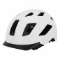 CASQUE VELO ADULTE GIST URBAIN SMART BLANC IN-MOLD AVEC ECLAIRAGE ARRIERE TAILLE 52-58 REGLAGE MOLETTE - LUMIERE VISIBLE A 200m