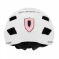 CASQUE VELO ADULTE GIST URBAIN SMART BLANC IN-MOLD AVEC ECLAIRAGE ARRIERE TAILLE 52-58 REGLAGE MOLETTE - LUMIERE VISIBLE A 200m