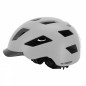 CASQUE VELO ADULTE GIST URBAIN SMART GRIS IN-MOLD AVEC ECLAIRAGE ARRIERE TAILLE 52-58 REGLAGE MOLETTE - LUMIERE VISIBLE A 200m