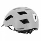 CASQUE VELO ADULTE GIST URBAIN SMART GRIS IN-MOLD AVEC ECLAIRAGE ARRIERE TAILLE 52-58 REGLAGE MOLETTE - LUMIERE VISIBLE A 200m