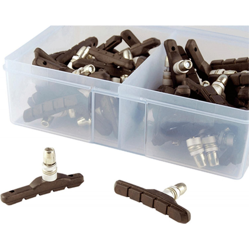 Porte patin vtt optimiz a vis v-brake asymetrique 72mm (boite de 25 paires)