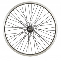 Roue bmx 20" av ecrou axe plein jante noir as7x. moyeu noir axe 10mm 48t