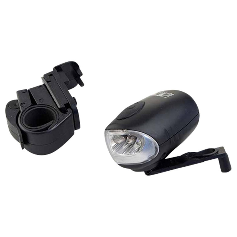 ECLAIRAGE VELO SS PILE AV M-WAVE 3 LEDS 3 FCTS DYNAMO MANUELLE
