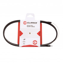 TRANSMISSION DERAILLEUR ROUTE/VTT CLARKS INOX NOIR (1 CABLE INOX/GAINE)