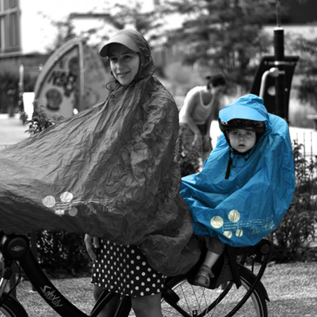 PONCHO PROTECTION PLUIE SPAD FULAP  JUNIOR BLEU T UNIQUE