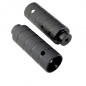 REPOSE PIED BMX FILETE D40 L110 POUR AXE DE 10 NOIR (PR)