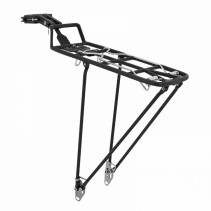 PORTE BAGAGE VELO ARRIERE A FIXATION RAPIDE PLETSCHER QUICK RACK ALU NOIR (SUR TIGE DE SELLE DIAM 24 à 35mm) - POIDS MAX