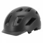 CASQUE VELO ADULTE GIST URBAIN SMART NOIR IN-MOLD AVEC ECLAIRAGE ARRIERE TAILLE 52-58 REGLAGE MOLETTE - LUMIERE VISIBLE A 200m