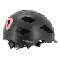 CASQUE VELO ADULTE GIST URBAIN SMART NOIR IN-MOLD AVEC ECLAIRAGE ARRIERE TAILLE 52-58 REGLAGE MOLETTE - LUMIERE VISIBLE A 200m