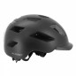 CASQUE VELO ADULTE GIST URBAIN SMART NOIR IN-MOLD AVEC ECLAIRAGE ARRIERE TAILLE 52-58 REGLAGE MOLETTE - LUMIERE VISIBLE A 200m